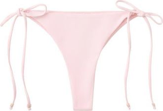 Mango Tie Side Bikini Bottoms in Light Pink at Nordstrom, Size Medium
