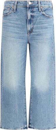 Mother Blauwe Katoenen Cropped Jeans