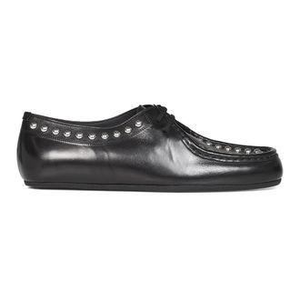 Jil Sander Schoenen, Heren, Zwart, 45 EU, Leer, Studded Leather Ballet Flat