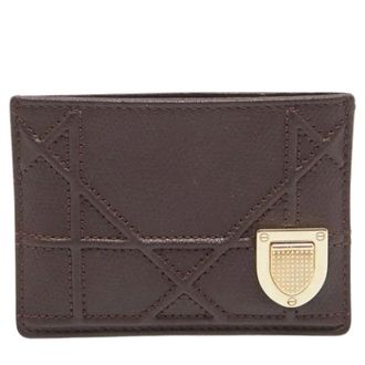 Dior Pre-owned Wallets, female, Brown, Size: ONE SIZE Pre-owned Leather wallets