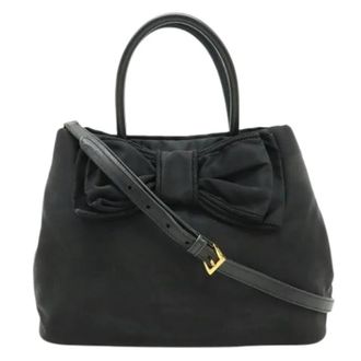 Prada Pre-owned Vintage Schoudertas - Dames - Vintage Handtas - Zwart - ONE Size - Nylon - Vintage