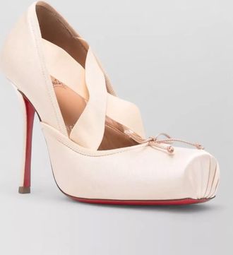 Christian Louboutin cassiastic satin pumps criss cross straps