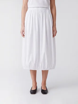 Comme Des Gar&ccedil;ons Gonna midi a palloncino in poliestere con vita elasticizzata