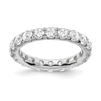 Diamond2Deal 14k Gold 3 Ct Lab Grown Diamond Eternity Band Ring