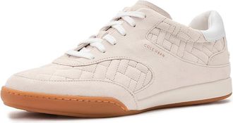 Cole Haan Grandpro Jazlyn Womens Shoes Silver Birch Suede/Midnight Moon : 10.5 B - Medium, Leather