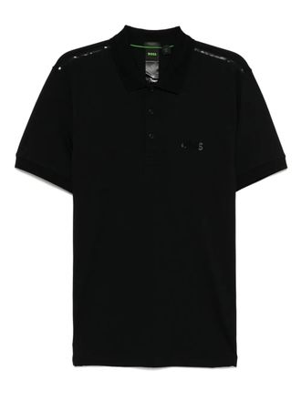 BOSS Paddy mirror polo shirt - Black