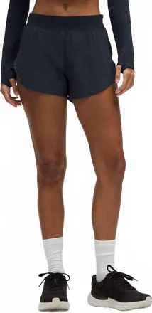 lululemon Fast And Free High Rise Classic Fit Split Short In True Navy