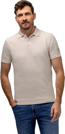 State of Art Korte mouw polo State of Art creme regular fit