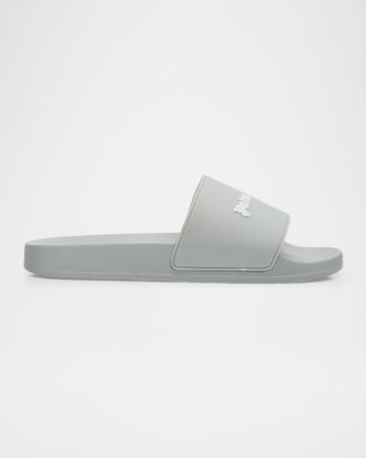 Palm Angels Men & apos;s Classic Logo Slide Sandals