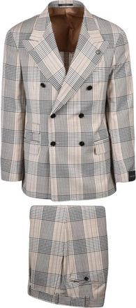 Gabriele Pasini Double-breasted colbert - Heren - Pakken - Beige - Maat: XL Wol