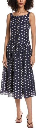 Julia Jordan Baja Linen-Blend Midi Dress