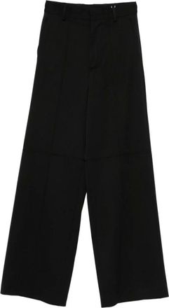 Maison Margiela Broeken, Dames, Zwart, S, Wol, Luxe Nero Broeken voor Vrouwen