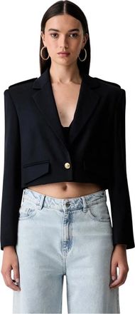 Pinko Manna Jas - Dames - Blazers - Blauw - M - Wol - Jassen