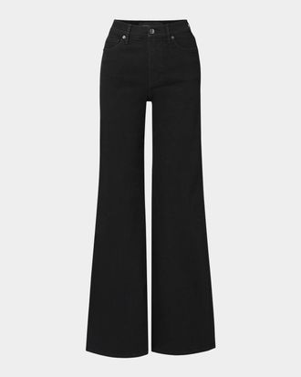 Veronica Beard Taylor Stretch Denim Wide-Leg Jeans