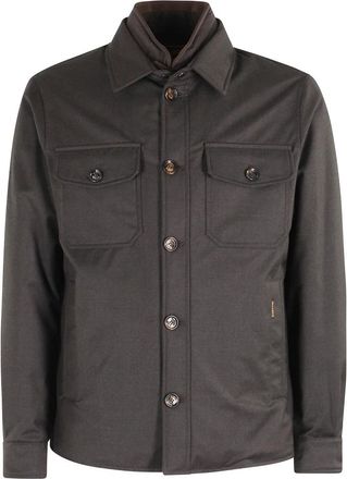 Moorer Bruine Jack met Lange Mouwen en Bib - Heren - Zomerjassen - Bruin - XL - Jassen