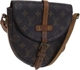 Louis Vuitton Tweedehands Canvas Louis Vuitton tassen - Dames - Vintage Schoudertas - Bruin - ONE Size - Leer - Vintage