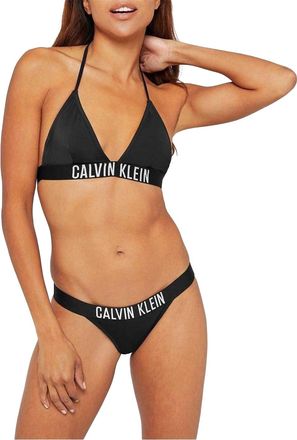 Calvin Klein Bikinitop met driehoekige cups voor dames (Zwart)