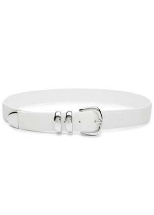Anderson's Grained Leather Belt - White - 95 (UK16/xL)