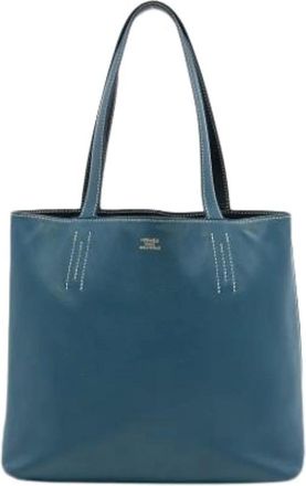 Herm&egrave;s Pre-owned Tote Bags, female, Blue, Size: ONE SIZE Pre-owned Vintage Tote