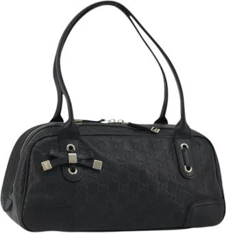 Gucci Pre-owned Handbags, female, Black, Size: ONE SIZE Pre-owned Vintage GG Canvas Hand Bag