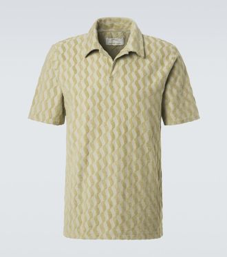 Frescobol Carioca Faustino jacquard terry polo shirt