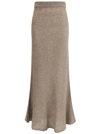 Lisa Yang Kelsy skirt - women - Cashmere/Silk - 0 - Brown