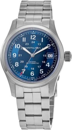 Hamilton Khaki Field Auto 38MM Blue Dial Stainless Steel Mens Watch H70455140