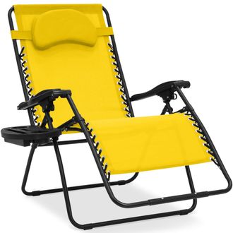 Best Choice Products Oversized Zero Gravity Chair, Folding Outdoor Patio Recliner w/ Cup Holder