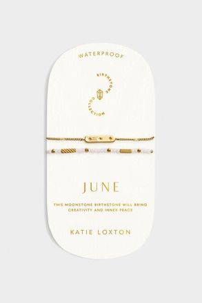Katie Loxton Birthstone Bracelet June in Moonstone at Nordstrom
