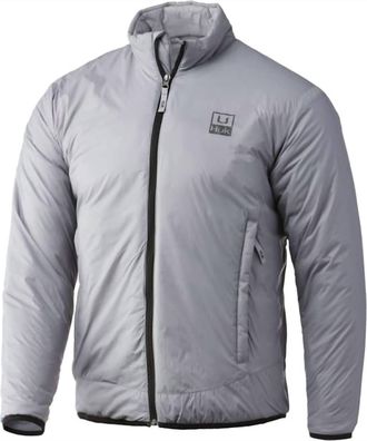 Huk Mens Waypoint Insulated Jacket In Overcast Grey