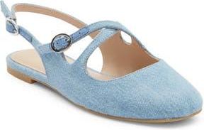 Stuart Weitzman Clover Slingback Mule in Mid Blue at Nordstrom Rack, Size 10.5