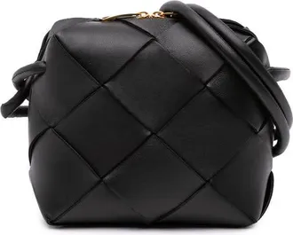 Bottega Veneta Pre-owned Bottega Veneta Mini Lambskin Intreccio Cassette Camera Bag Unisex ZLKPH2WKC0R9N3XL