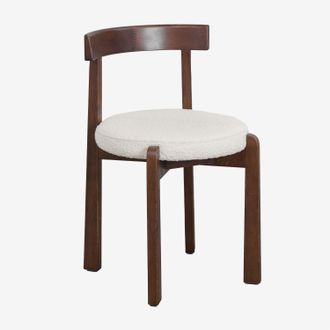 Sklum Sklum - Pack De 2 Sillas De Comedor En Madera De Roble Y Tapizadas Manila
