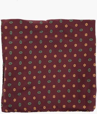 Corneliani Patterned Silk Pocket Square size Unica