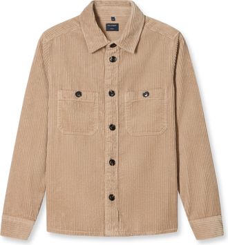 Olymp Hemdjacke OLYMP, Herren, Gr. XXL, beige, Cord, Obermaterial: 100% Baumwolle, oversize normal, Manschette, Jacken Hemdjacke, Die perfekte Kombination a