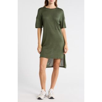Go Couture High-Low Tunic Top in Hunter Green Interlock at Nordstrom Rack, Size X-Large