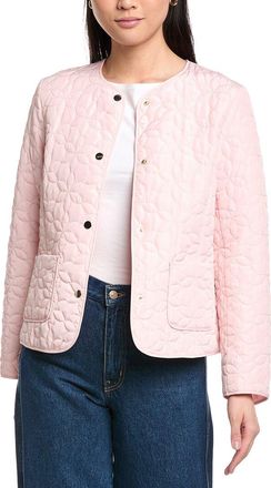 Jones New York Quilted Snap Front Jacket
