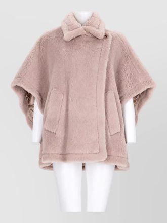 Max Mara silk faux fur jacket
