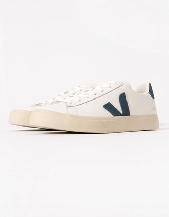 Veja Womens VEJA Campo Leather Womens Trainers - White/California - Size: 4