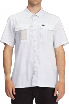 Billabong Otis Surftrek Short Sleeve Button Up Shirt In White