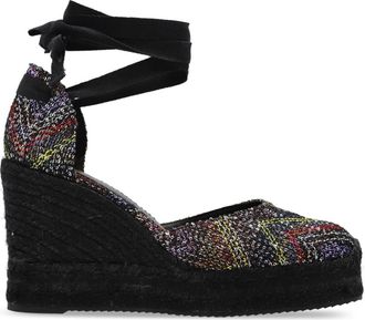 Missoni Zigzag Espadrilles met Sleehak - Dames - Sleehakken - Veelkleurig - 38 EU - Leer - Schoenen