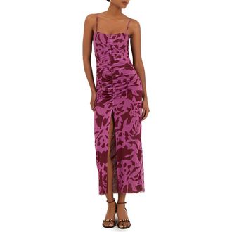 Vix Ponche Tyla Midi Cover-Up Dress in Pink Multi at Nordstrom Rack, Size X-Small