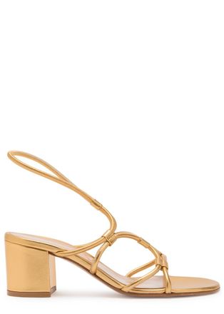 Gianvito Rossi 65 Metallic Nappa Leather Sandals - Gold - 36 (IT36 / UK3)