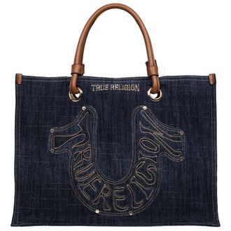 True Religion Andi Horseshoe Appliqu&eacute; Denim Tote