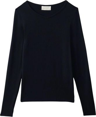 Wakakuu Icons Zoe Top Modal - Dames - Longsleeves - Zwart - S - Tops