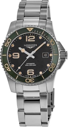 Longines HydroConquest Automatic Black Dial Ceramic Bezel Steel Mens Watch L3.781.4.05.6