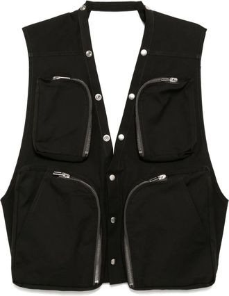 Rick Owens cargo gilet - Green