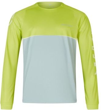 Endura Core Printed L/S Tee Velotrikot f&uuml;r Herren | gr&uuml;n/grau