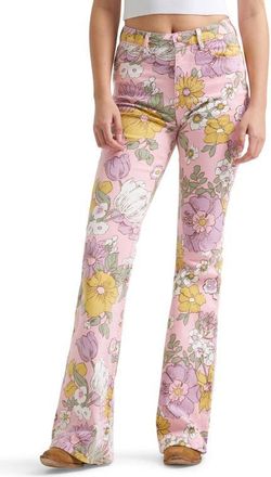 Wrangler Western Flare Leg Jeans in Vintage Floral at Nordstrom, Size 26