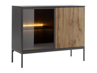 Mirjan24 Mobilier1 - Aparador Soferi 103, 83x104cm, N&uacute;mero De Puertas: 039cm, Vidrio, Aglomerado Laminado, Led